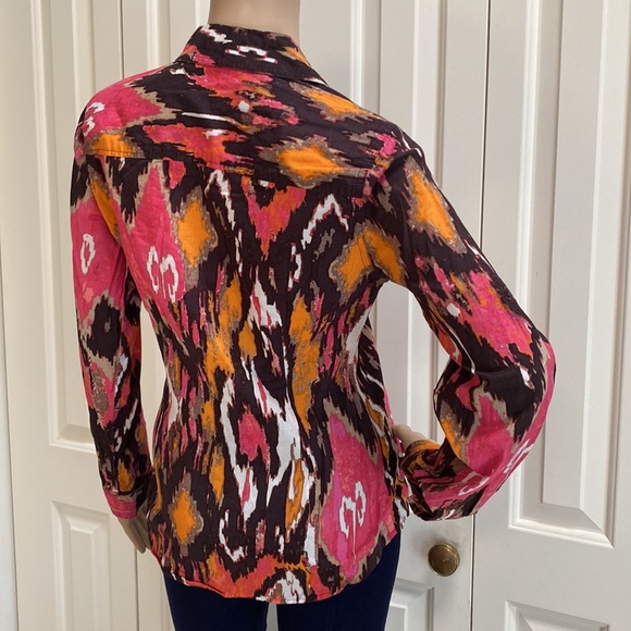 Signature By Larry Levine Womens Small Button Front Long Sleeve Shirt. - Picture 6 of 9